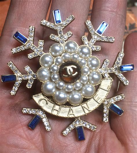 chanel snowflake brooch|chanel brooches.